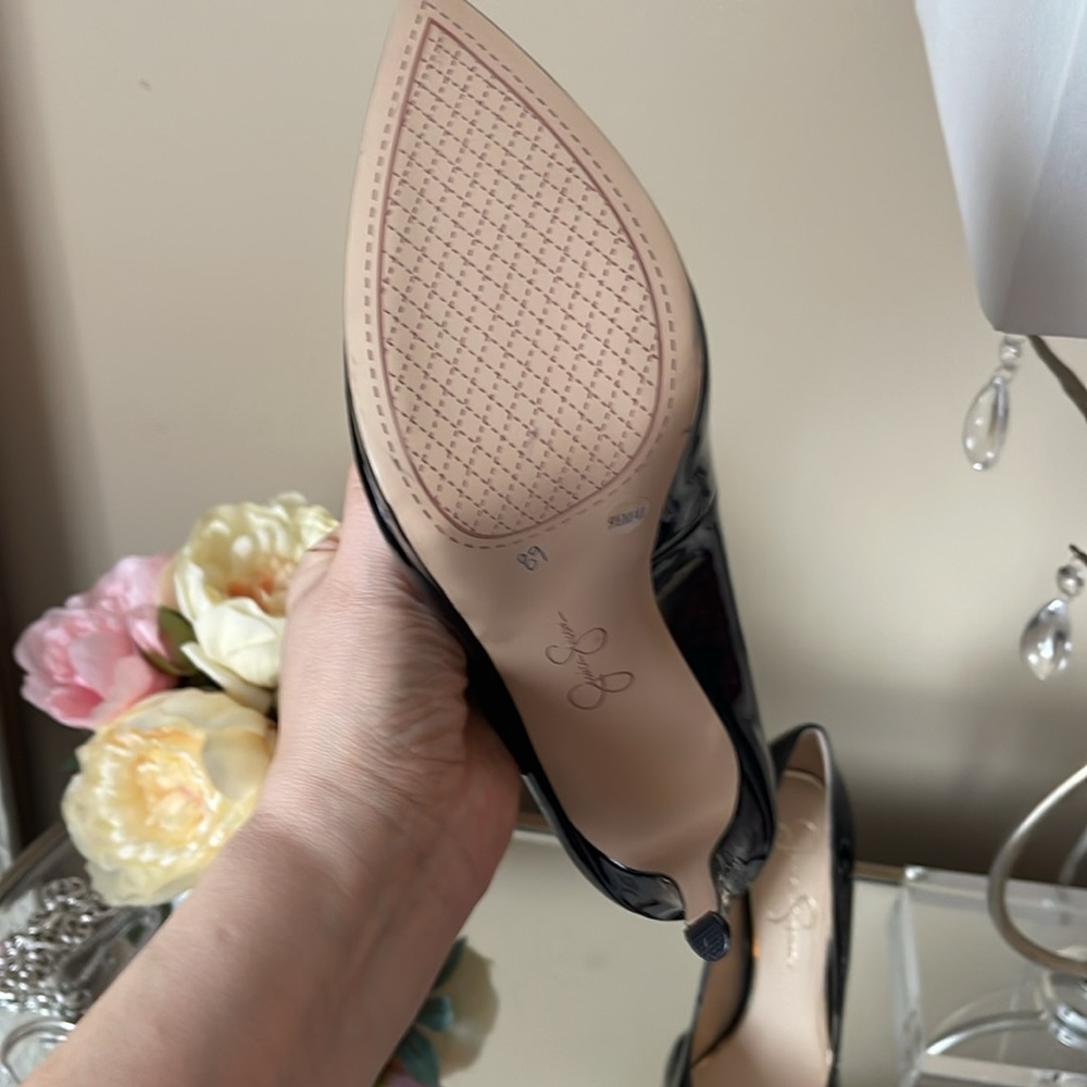 Jessica Simpson Black Patent Leather Heels - Picture 6 of 9